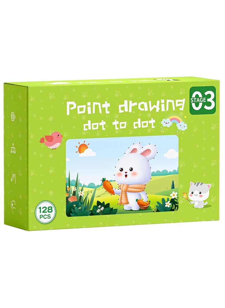 Dot to Dot Book Stroke Line Dot Toddler Erasable Paper Training Book Pen Control - Image 1