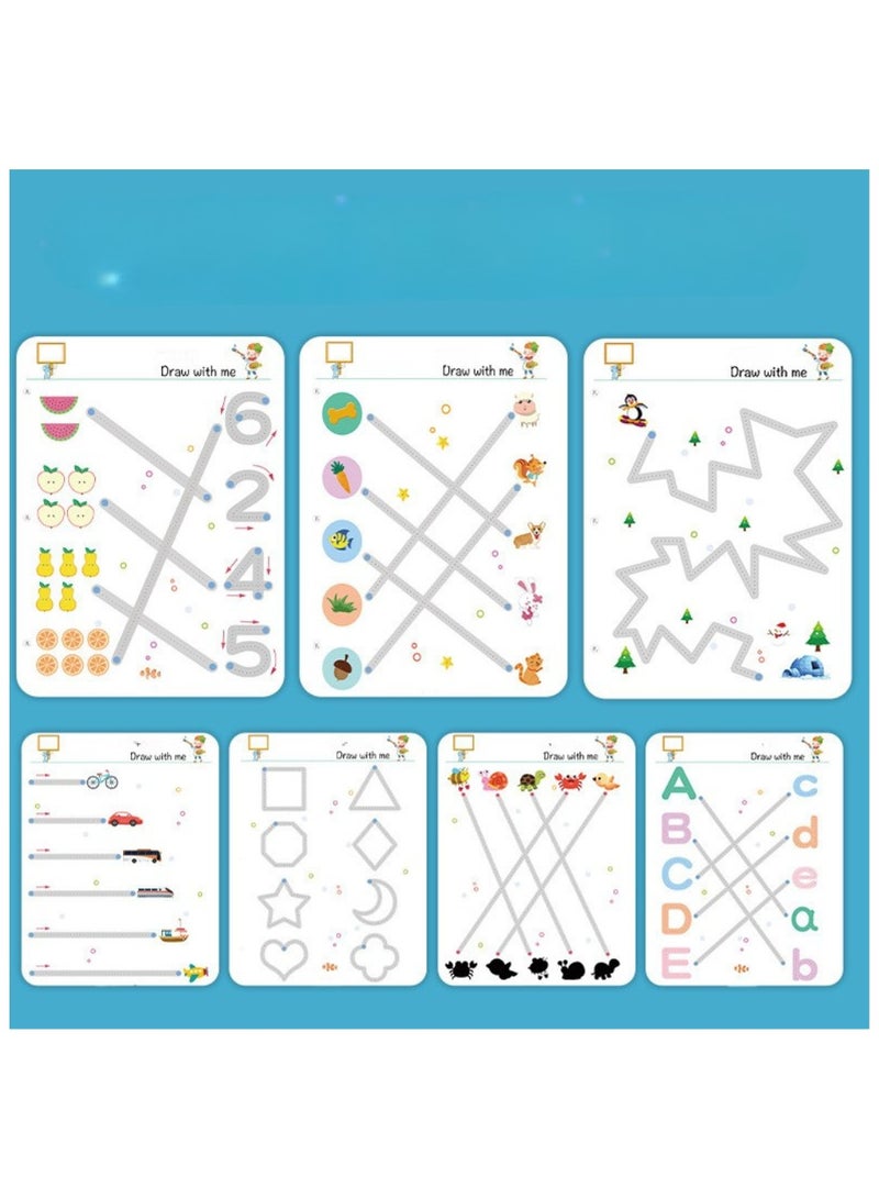 Dot to Dot Book Stroke Line Dot Toddler Erasable Paper Training Book Pen Control - Image 4