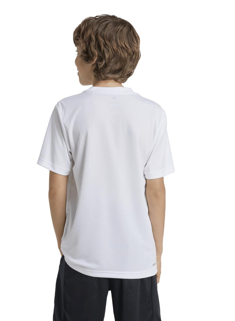 Adidas Train Essentials Logo Regular Fit T-Shirt Junior - Image 2