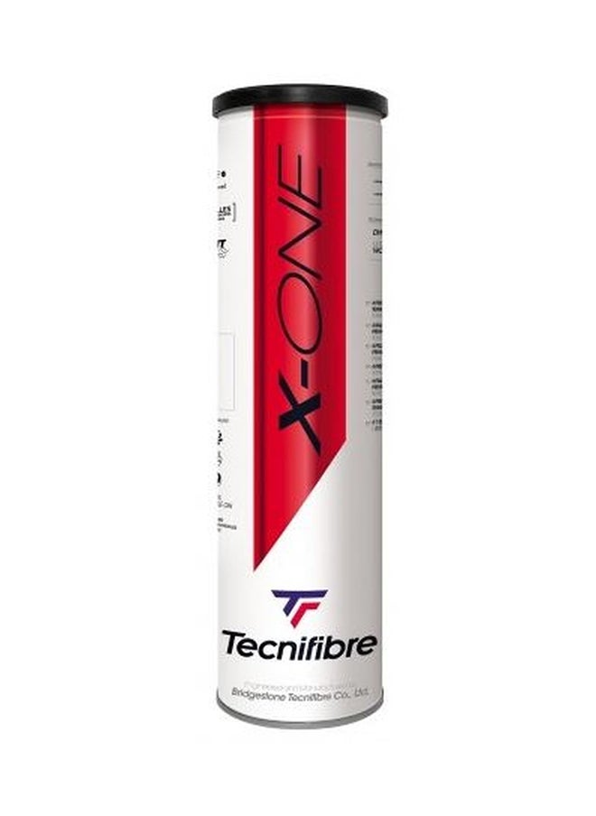 TecniFibre Tecnifibre X-One Tennis Balls - 4 Ball Can - ITF FFT FIT Approved  - Image 2