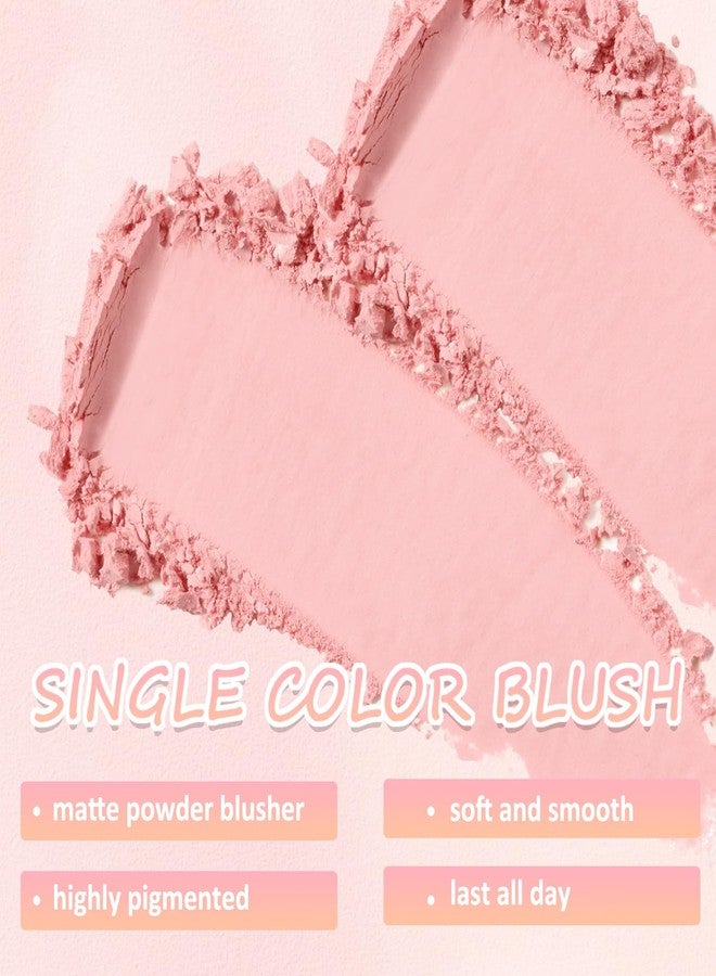 Boobeen Powder Blush Matte Single Color, Pressed Face Makeup for Colorful, Long-wear Glow, Natural Flush Tint for Cheeks - Image 3
