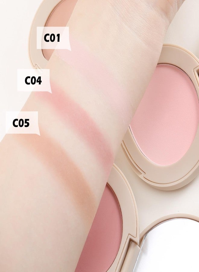 Boobeen Powder Blush Matte Single Color, Pressed Face Makeup for Colorful, Long-wear Glow, Natural Flush Tint for Cheeks - Image 4