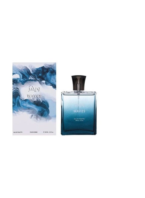 Waves Eau de Toilette for Men from Blends Almusbah - 100 ml