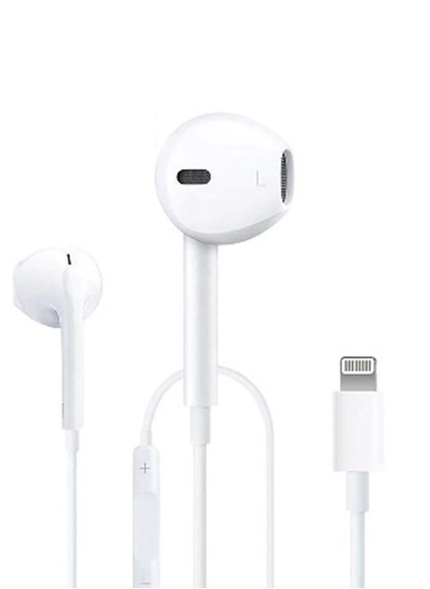 IQ TOUCH SOLO-S7+ Wired Stereo Earphone With Lightning Connector, White