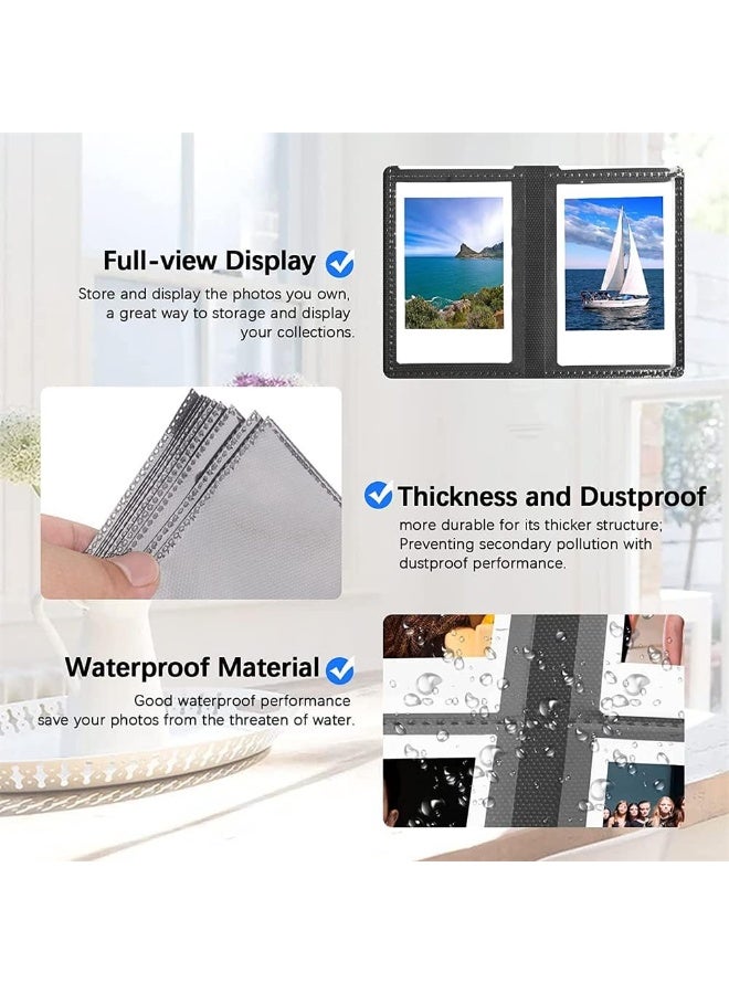 Arabest 432 Pockets Photo Album for Fujifilm Instax Mini Camera, for Polaroid Camera, for Fujifilm Instax Mini 11 90 70 9 8+ 8 LiPlay Instant Camera, for Polaroid Snap SnapTouch PIC-300 Z2300 Instant Camera - Image 3
