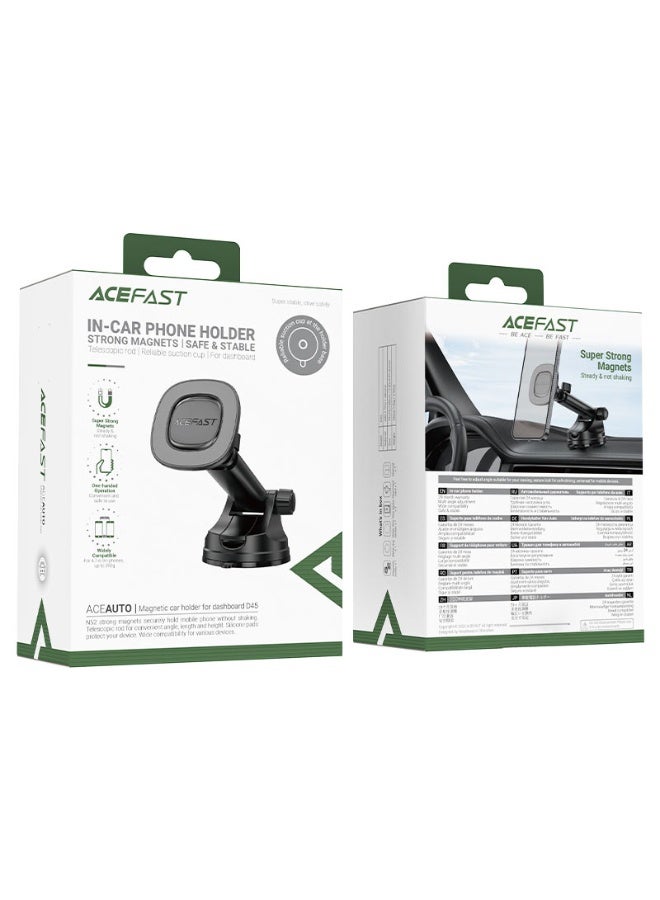 ACEFAST Magnetic Car Phone Holder D45, Powerful Magnets, Multi-angle Adjustment, In-Car Dashboard, Widely Compatible, Free rotation - Black - Image 5