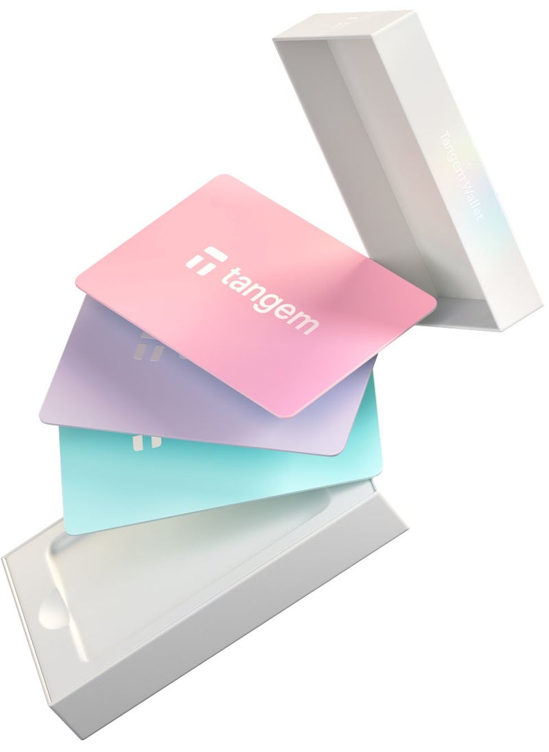 tangem Crypto Hardware Wallet 2.0 [PACK OF 3 Cards] - Blush Sky  - Image 2