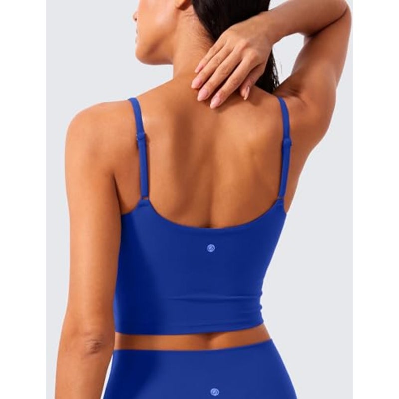 حمالة صدر رياضية نسائية طويلة من CRZ YOGA Butterlift - صدرية على شكل حرف U وأشرطة قابلة للتعديل للتمرين مع حمالة صدر مدمجة - Image 2