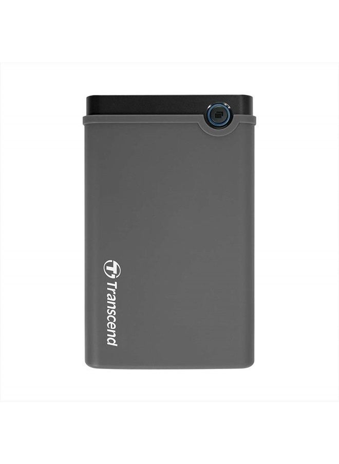 Transcend طقم حاوية SSD/HDD SATA III مقاس 2.5 بوصة من StoreJet 25CK3 بمنفذ USB 3.1 من الجيل الأول TS0GSJ25CK3، باللون الرمادي  - Image 1