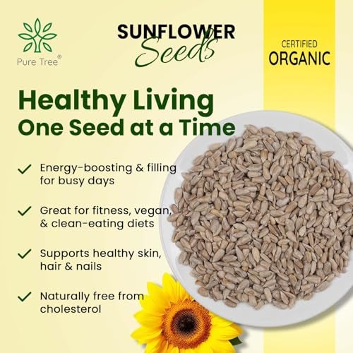 Pure Tree Certified Organic Sunflower Seeds | 250 g | Surajmukhi ke Beej | Raw Sunflower Seeds | Organic Seeds for Eating Rich In Healthy Fats & Fiber - Image 5