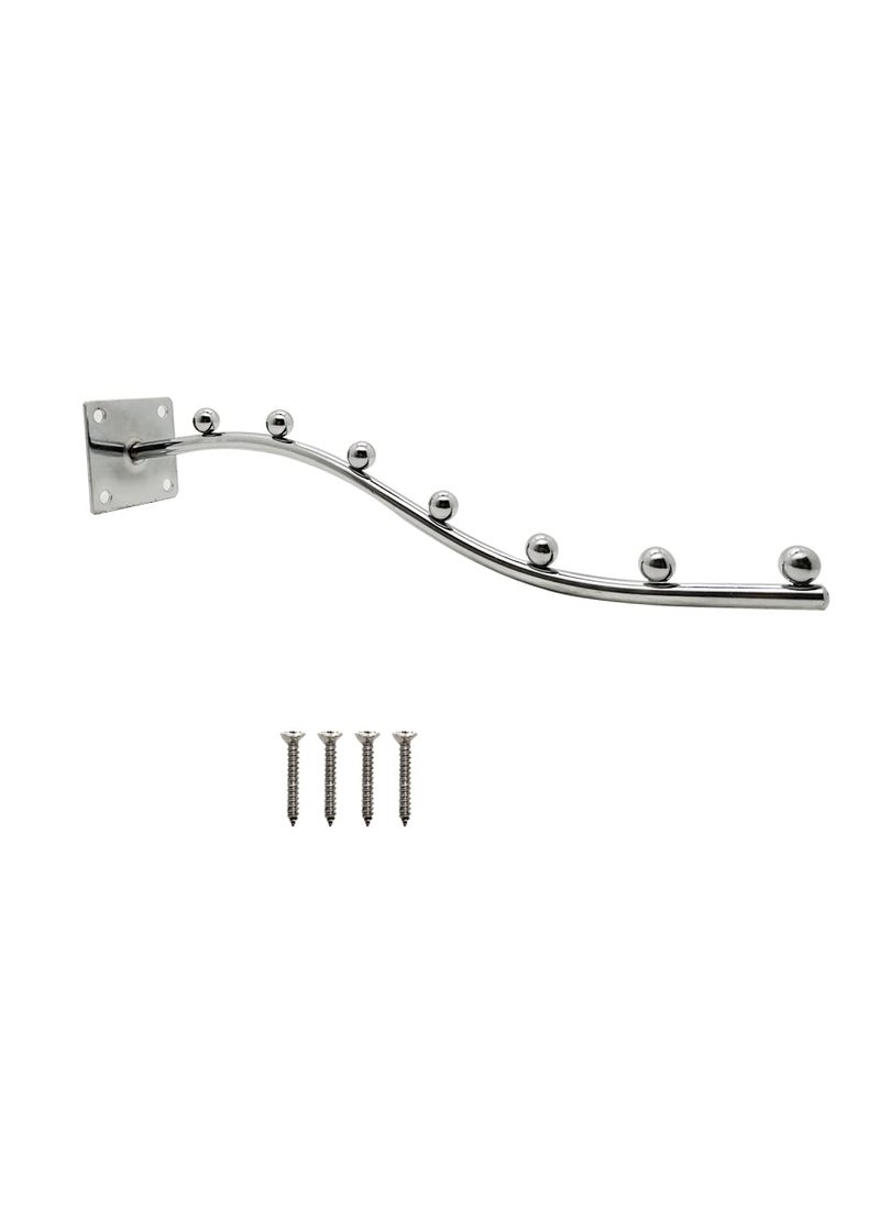 Volo VOLO Beads Stainless Steel Heavy Duty Wall Mount 7 Ball pin Dots Hook Wall Drope Hanger with Hardware Fittings Pack of 1 Steel  - Image 1