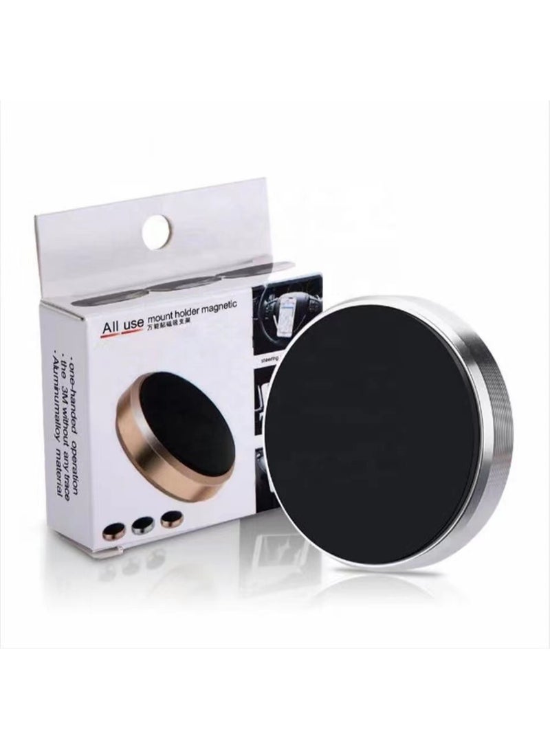 2pcs.Alloy Strong Magnetic Car Phone Holder, Dashboard Air Vent Adhesive Mount for Navigation, Universal for Home and Vehicle Use - Image 1