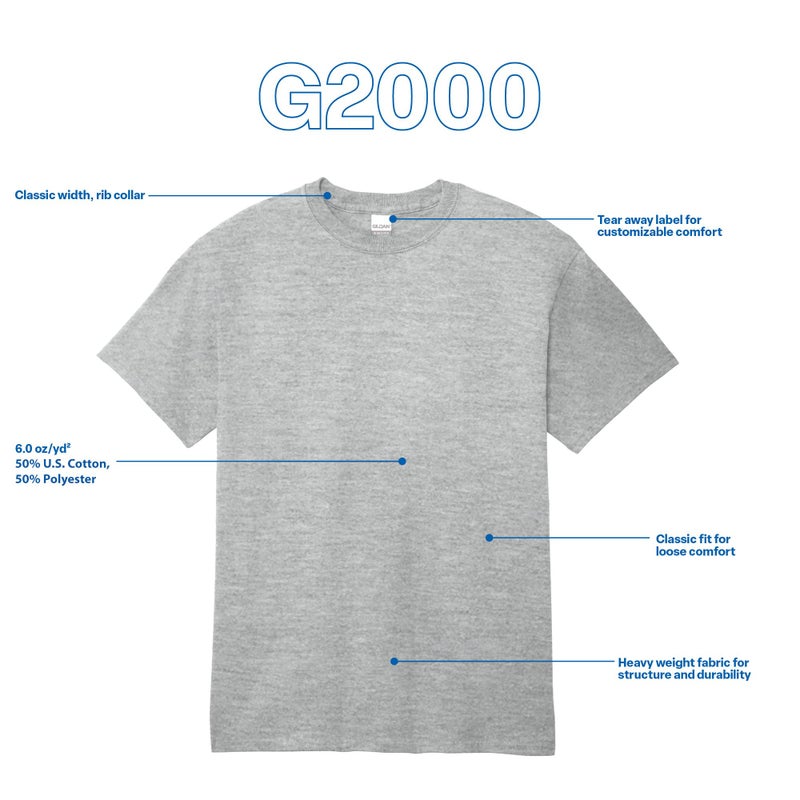Gildan Adult Ultra Cotton T-Shirt, Style G2000, Multipack, Safety Orange (2-Pack), X-Large - Image 5