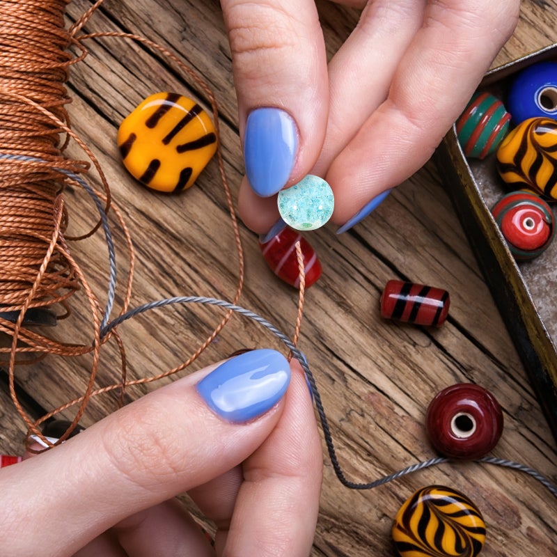 2 Bags of DIY Jewelry Beads DIY Crafts Glass Beads for Necklace Earrings Bracelet Making - Image 4