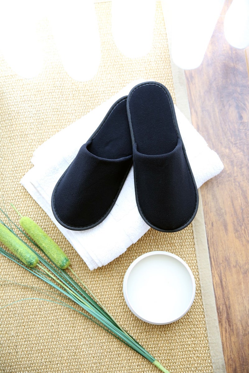 CHOCHILI Towel Black Hotel Slippers 10 Pairs  - Image 3