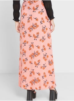 Topshop Tall Floral Print Split Skirt  - Image 2