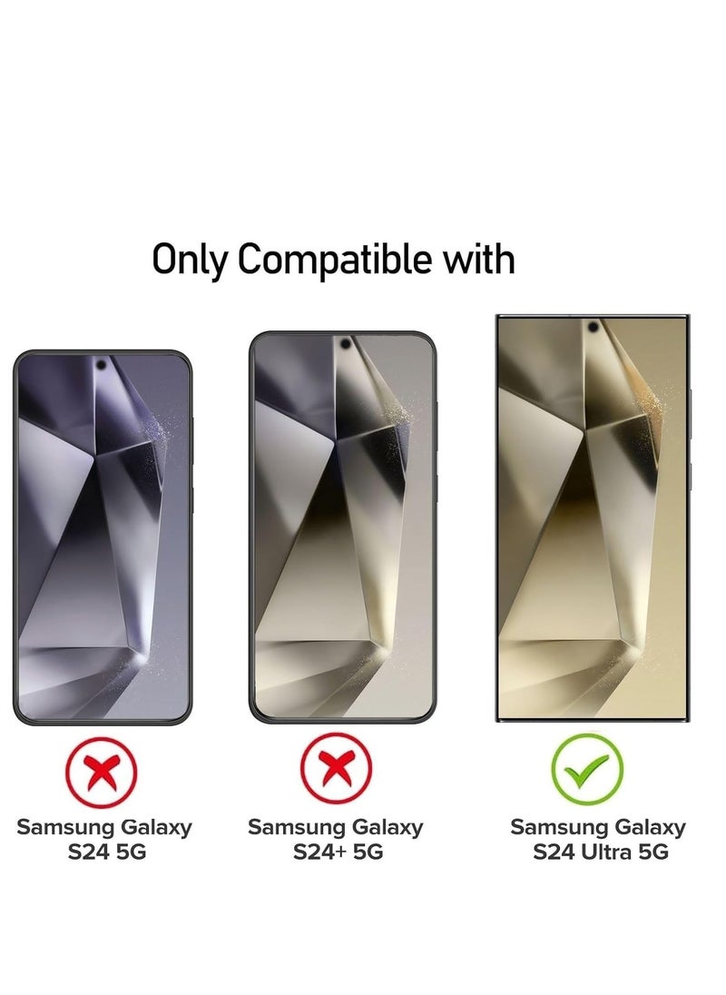 YoYoTech Samsung Galaxy S24 Ultra Screen Protector 6.81'inch (Fingerprint Compatible) Edge to Edge Full Screen Coverage Anti Scratch Tempered Glass Film  - Image 5