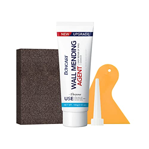 BONCART Spackle Wall Repair Kit,Drywall Repair kit,Wall Mending Agent Putty with Scraper,Plaster Wall Repair Paste for Wall Crack/Nail Hole/Graffiti,Wall Surface - Image 1