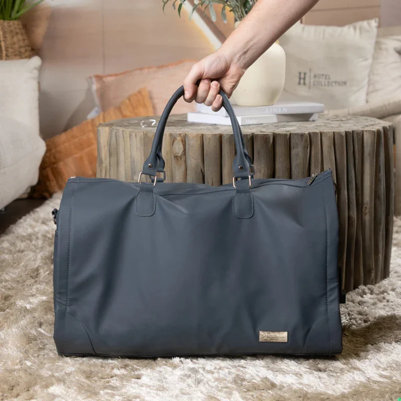 Hotel Collection  Duffle Bag - Premium TSA-Compliant Travel Duffle Bag – Durable, Stylish & Spacious for Wrinkle-Free Attire - Dark Gray  | Best Price UAE