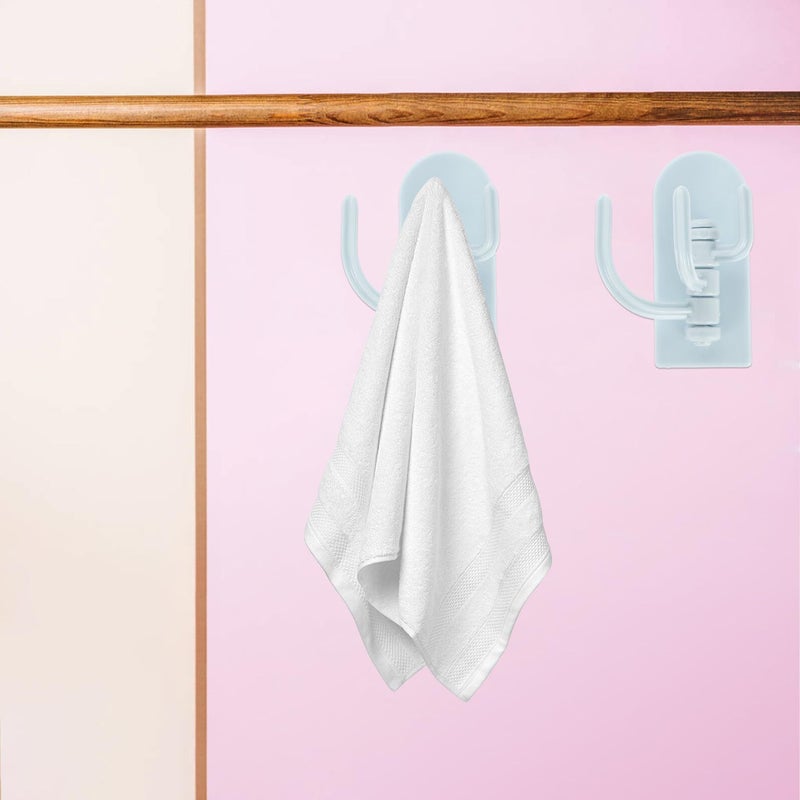 Stainless Steel Wall Mounted Hooks 10pcs Blue For Bathroom Kitchen Towel Coat Broom - Image 5