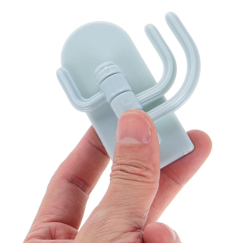Stainless Steel Wall Mounted Hooks 10pcs Blue For Bathroom Kitchen Towel Coat Broom - Image 4