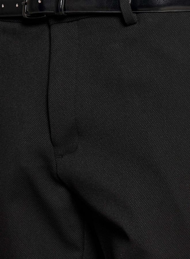 Splash FAV Slim Fit Flexi Waist Formal Trousers with Belt - Image 2