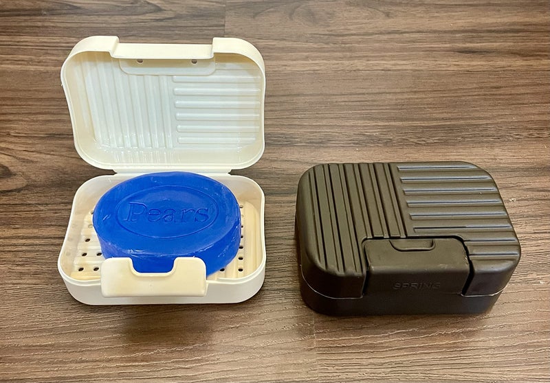 CSM Soap Case Soap Box Soap Holder for Outdoors Travel and Home Use - Pack of 2 (Beige, Brown) - Image 4