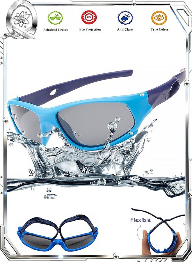 نظارات شمسية للأطفال، نظارات شمسية رياضية مستقطبة للحماية من الأشعة فوق البنفسجية، نظارات شمسية للأطفال الصغار وشاطئ البيسبول - Image 1