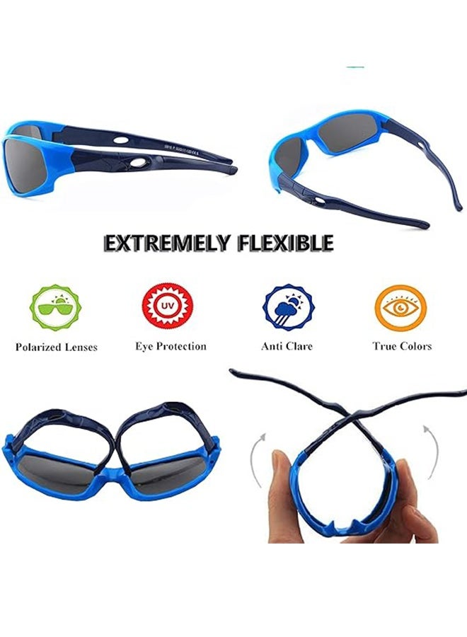 نظارات شمسية للأطفال، نظارات شمسية رياضية مستقطبة للحماية من الأشعة فوق البنفسجية، نظارات شمسية للأطفال الصغار وشاطئ البيسبول - Image 5