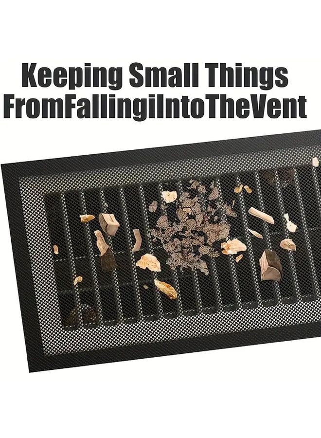 Magnetic Vent Cover 4x10 Inch Black PVC Tool Free Installation Dustproof - Image 5