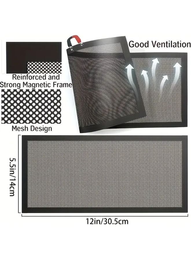 Magnetic Vent Cover 4x10 Inch Black PVC Tool Free Installation Dustproof - Image 4