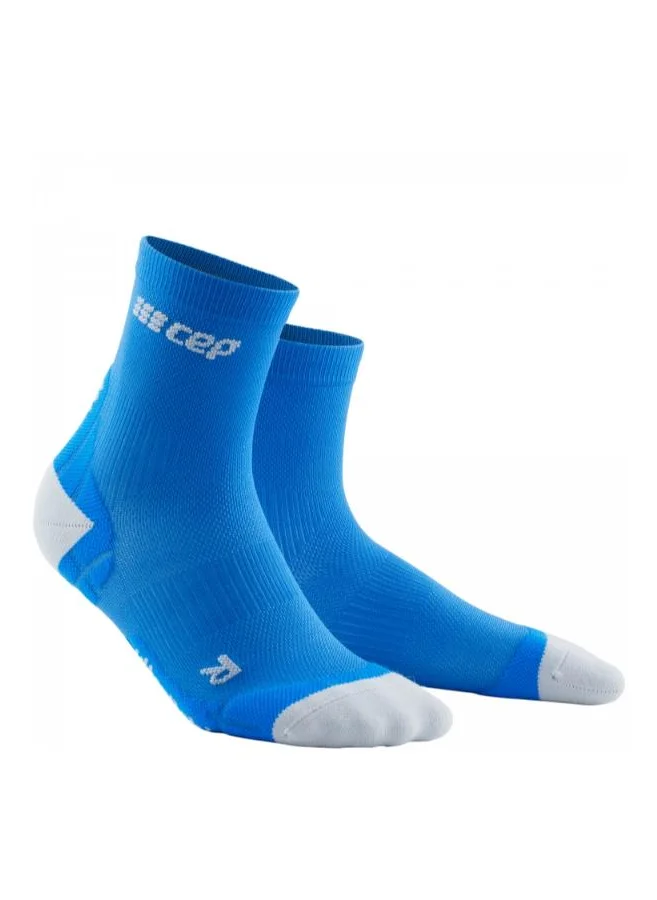 CEP CEP - Ultralight Compression Socks Mid Cut Electric Blue/Light Grey Men