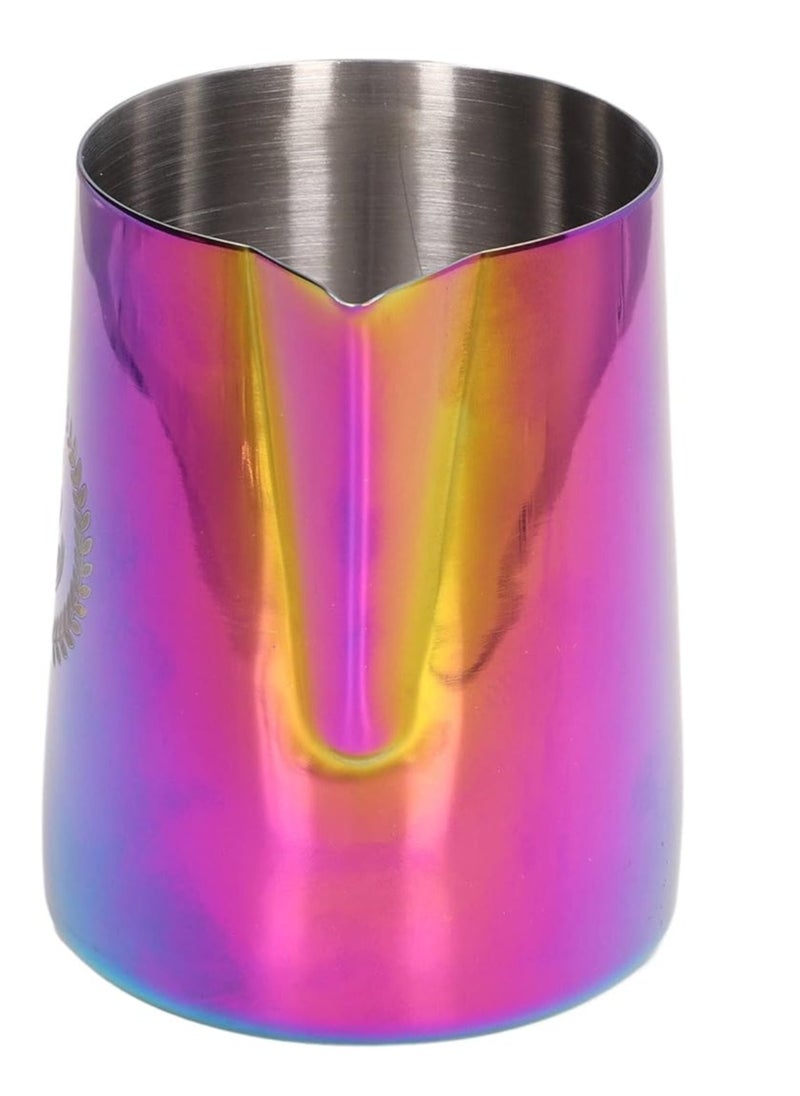 Milk Pitcher For Making Coffee And Cappuccino And Steaming Glass Milk Frothing jug Stainless Steel Colored 600 ml