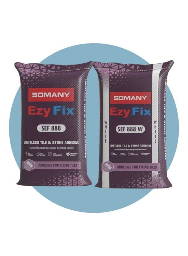 سوماني SEF 888 لاصق البلاط والحجر - لاصق أسمنتي عالي الأداء ومقاوم للماء ومعدل بالبوليمر للبلاط المزجج والأحجار الطبيعية - Image 1