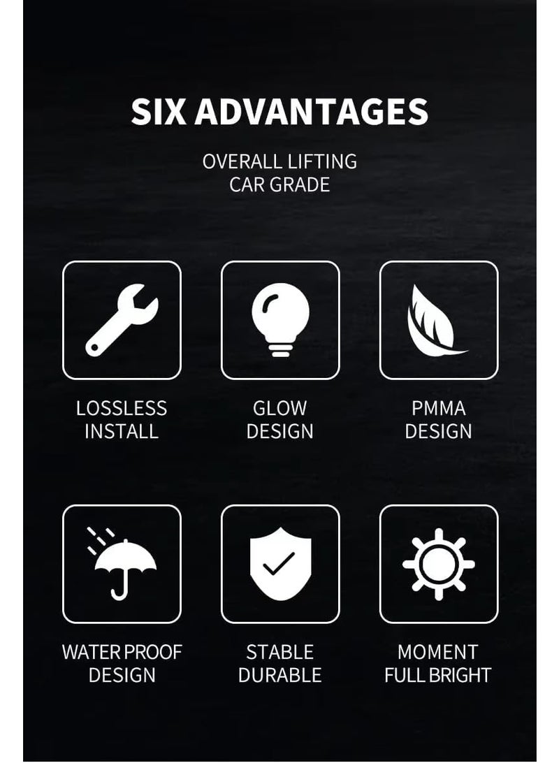 Vierex Front Grille Center Light Badge for Toyota Illuminated Car Logo Emblem for Corolla, Camry, RAV4, Avalon, Land Cruiser, Highlander, 4Runner, Tundra | LED Center Grille Light Car Styling Accessories - Image 5