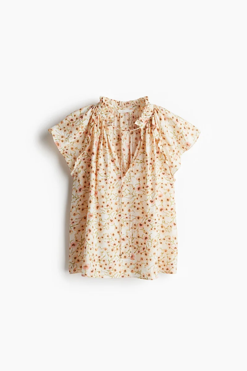 H&M Butterfly-Sleeved Blouse