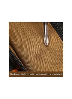 PROMASS promass Tool Bag Roll Up, Heavy Duty Rolling Tool Bag, Portable Tool Storage Box with 2 Detachable Zipper Pouch, Compact Small Carrier Bag for Electrician Mechanic, Father Day Dad Gifts toolkit  - Image 3