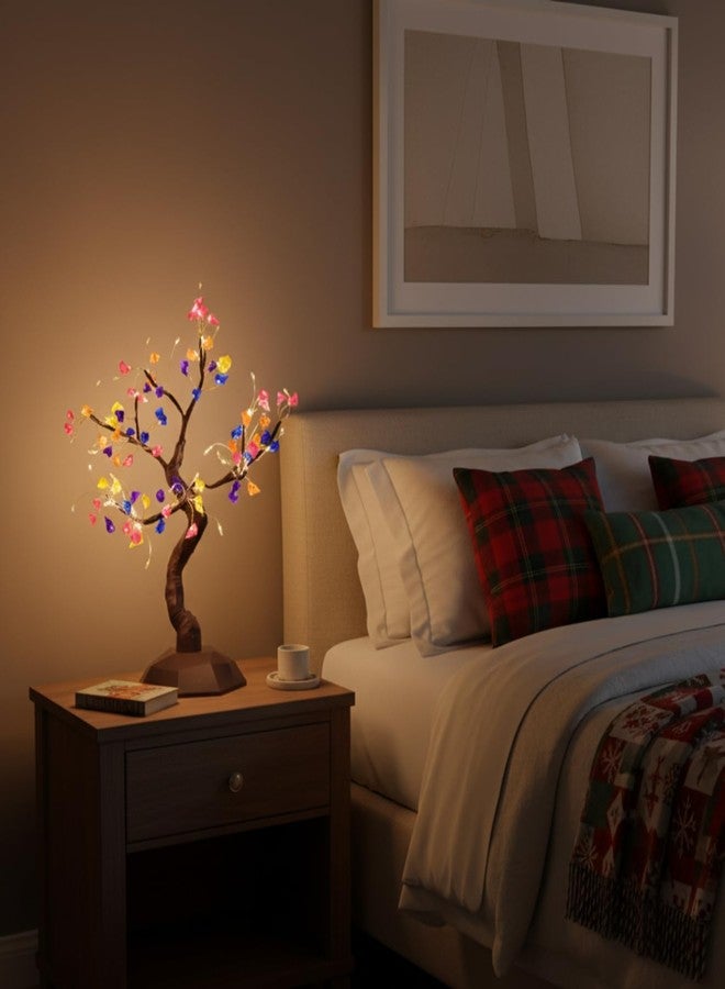 NYRWANA Touch Sensor Spirit Tree Lamp LED Fairy Bonsai Table Night Lamp for Indoor Home Décor Romantic Bedroom Wedding Anniversary Valentine Him Couple Decorative Lighting - Image 3