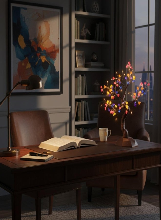 NYRWANA Touch Sensor Spirit Tree Lamp LED Fairy Bonsai Table Night Lamp for Indoor Home Décor Romantic Bedroom Wedding Anniversary Valentine Him Couple Decorative Lighting - Image 2