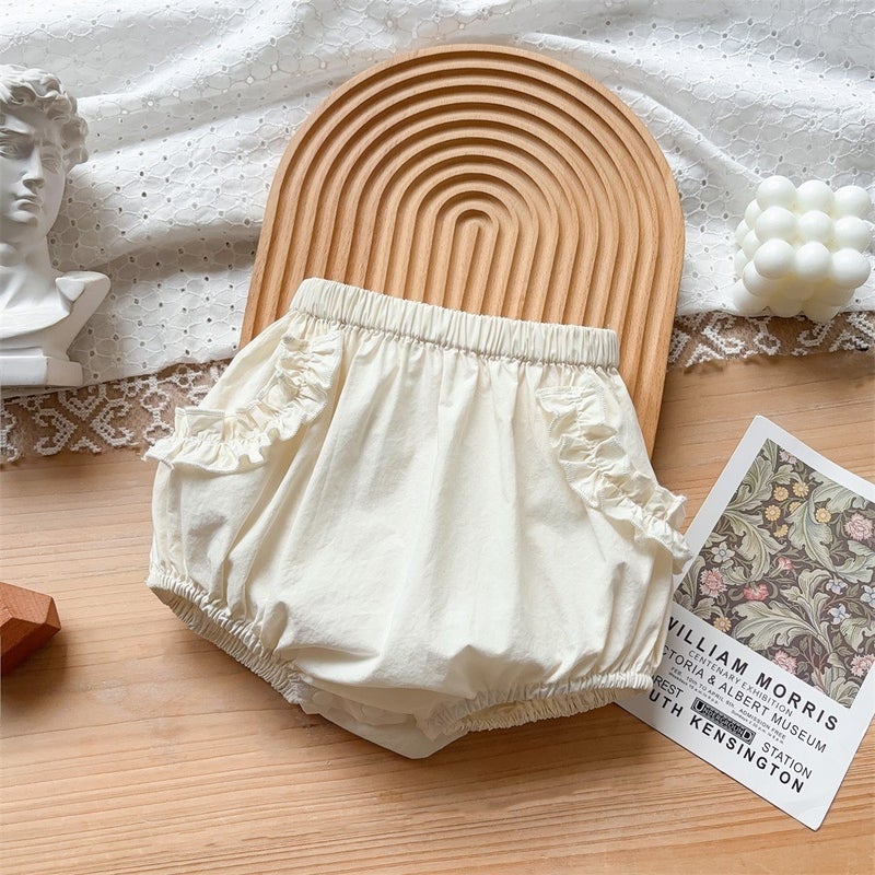 Korean Style Baby Clothes 2024 Summer New 1-3 Years Old Baby Boy Cotton Two-Piece Thin Class A Outfit C apricot [shorts]]