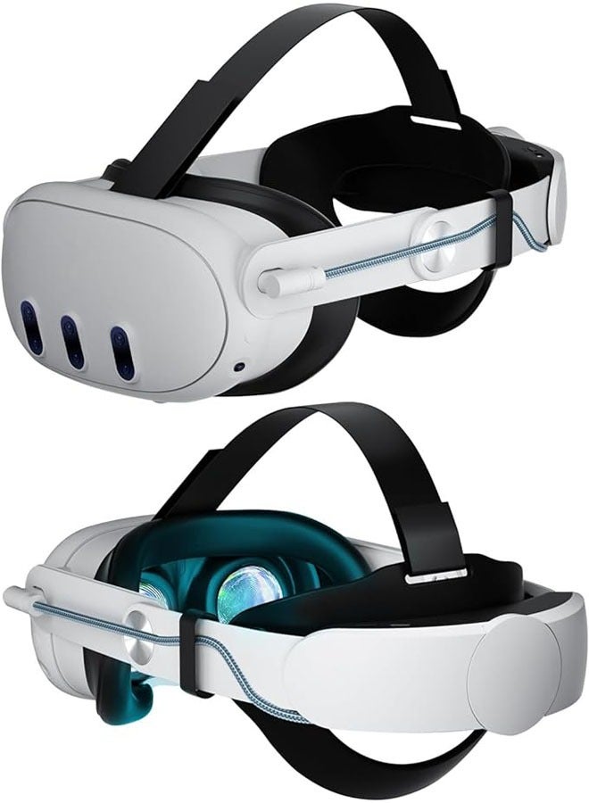 Meta Quest 3 Headband, VR Accessory, Built-in 10000mAh Battery, Comfort VR Headset, Adjustable Elite Headband Changing Kit, Headband Weight Reduction Pressure Reduction Headband - Image 2