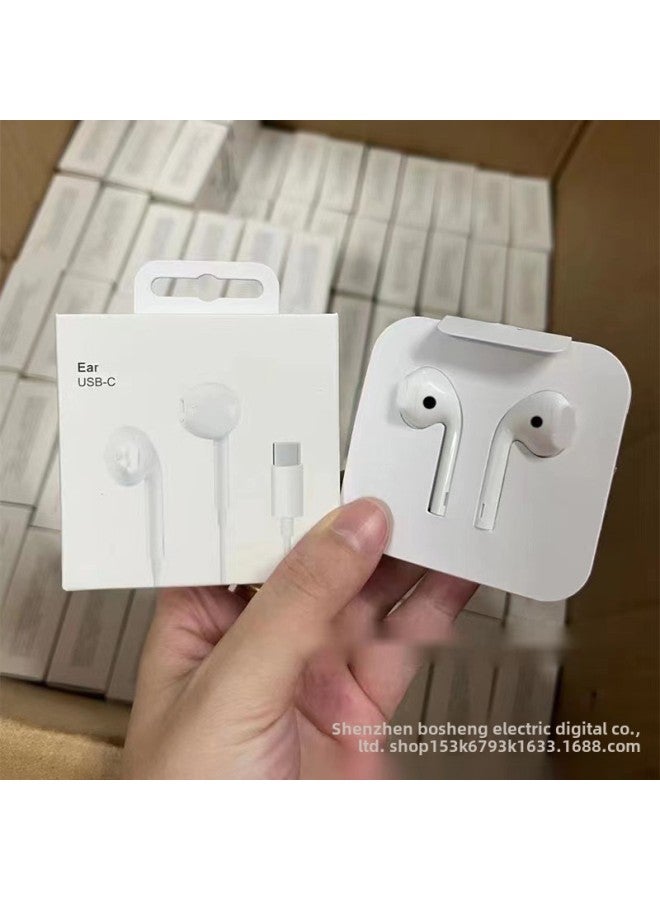 Suitable For Apple 11/12/13/14/15 Apple Headphones Wired Plug And Play With Microphone Wire-controlled Bass Headphones-Color:Apple 7-14 Universal Original Ic Copper Ring  - Image 3
