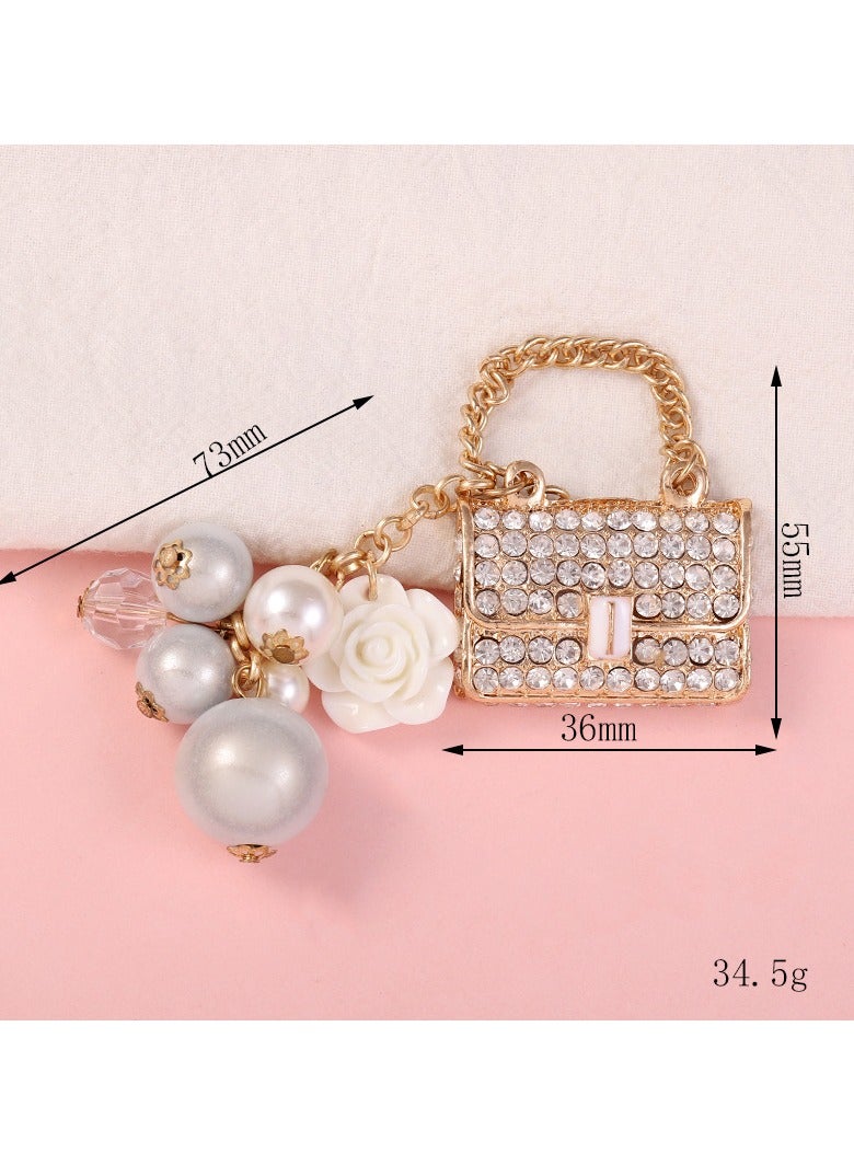 Creative Pearl Bag Car Pendant - Image 1