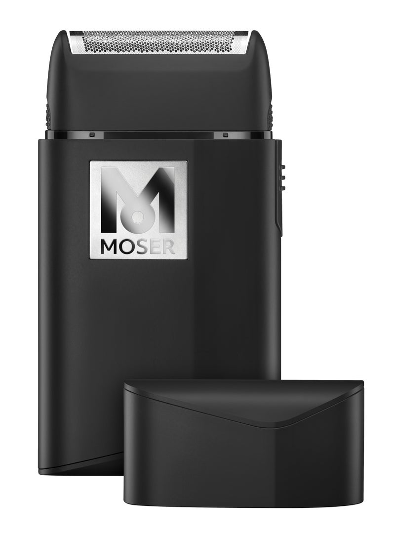 MOSER Pro Finish Cordless Mobile Shaver For Men | Ultra-Close 0.05 Mm Shaving Foil | Powerful 7500 Rpm Motor | 150-Min Run Time With 90-Min Quick Charge | Lightweight And Travel-Friendly (3616-0150) Black - Image 1