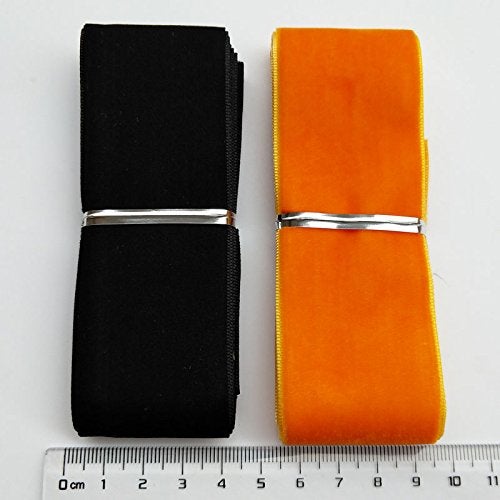 Chenkou Craft 20Yards 1 1/2" Velvet Ribbon Total 20 Colors Assorted Lots Bulk - Image 2