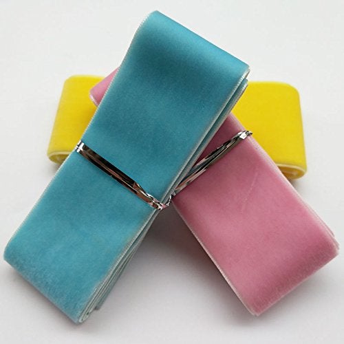 Chenkou Craft 20Yards 1 1/2" Velvet Ribbon Total 20 Colors Assorted Lots Bulk - Image 4