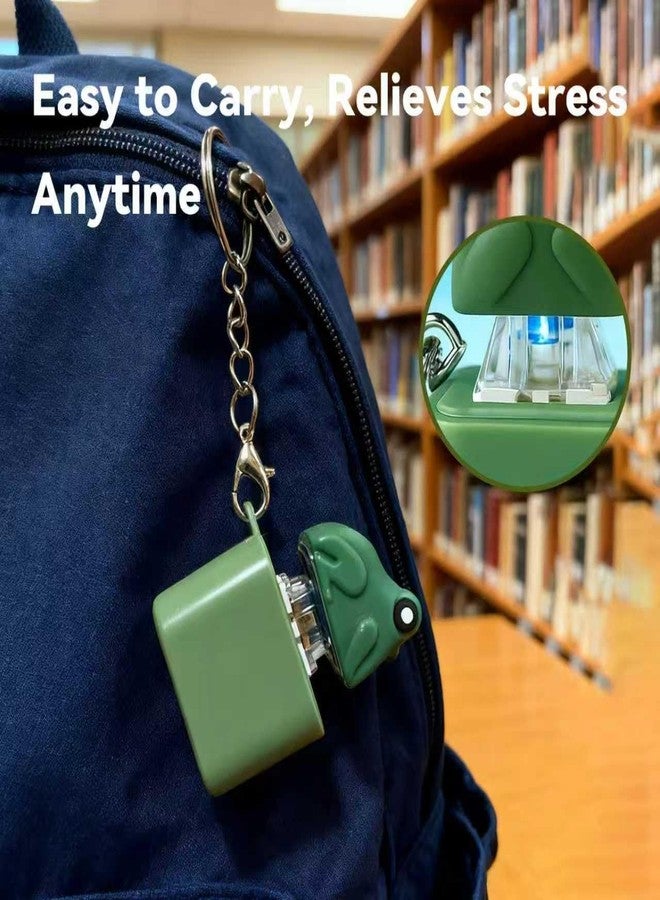 SUNBEET Frog Croaking Fidget Toy, Rechargeable Frog Croaking Keychain with Sound LED Lights, Frog Fidget Clicker, Fun & Portable Anxiety Relief Toy (Frog LED Keychain) - Image 4