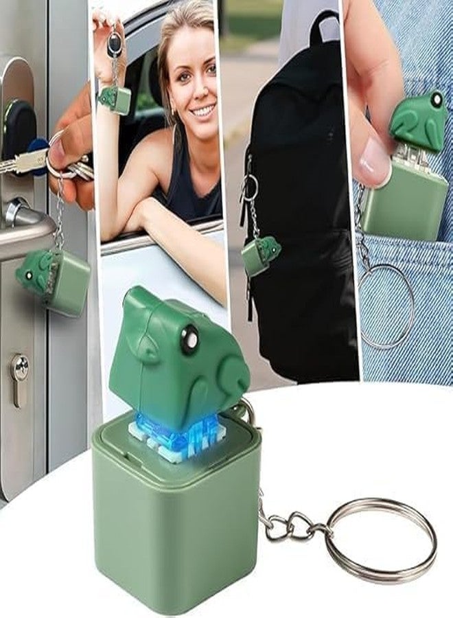 SUNBEET Frog Croaking Fidget Toy, Rechargeable Frog Croaking Keychain with Sound LED Lights, Frog Fidget Clicker, Fun & Portable Anxiety Relief Toy (Frog LED Keychain) - Image 5