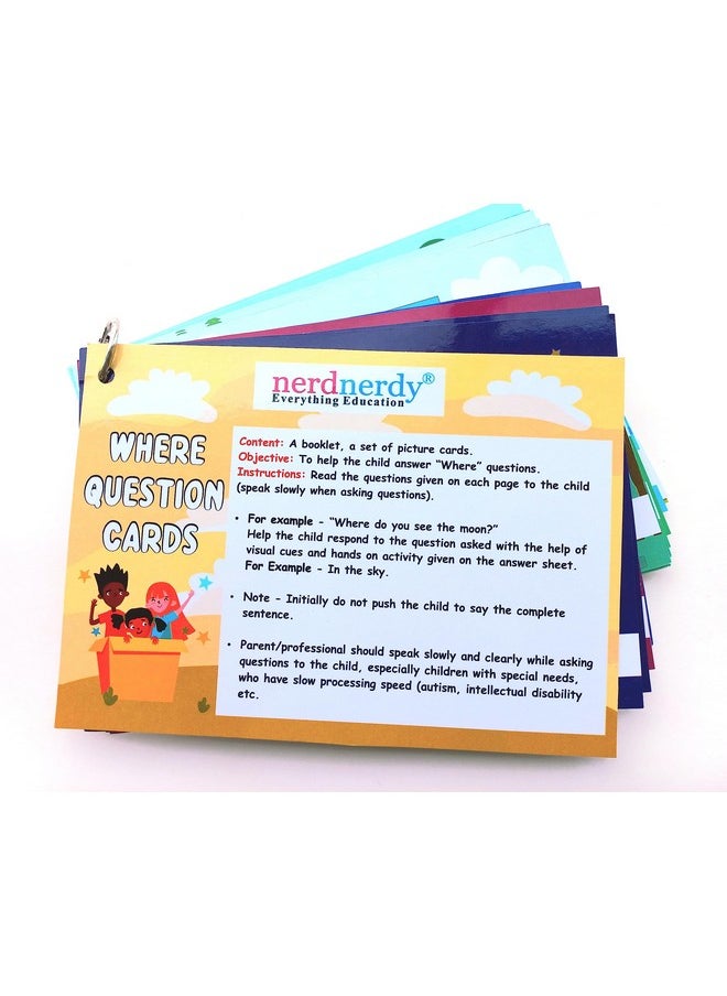 nerdnerdy NerdNerdy Where Question/Reserach Backed/Speech Therapy Material/Autism Toy for Speech Development/Helps in receptive Language/Language & Communication/Sensory Integration.  - Image 1