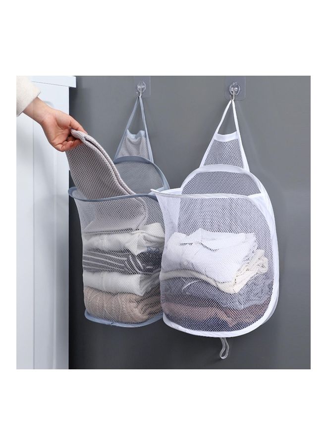 Loquat Foldable Laundry Basket White - Image 2